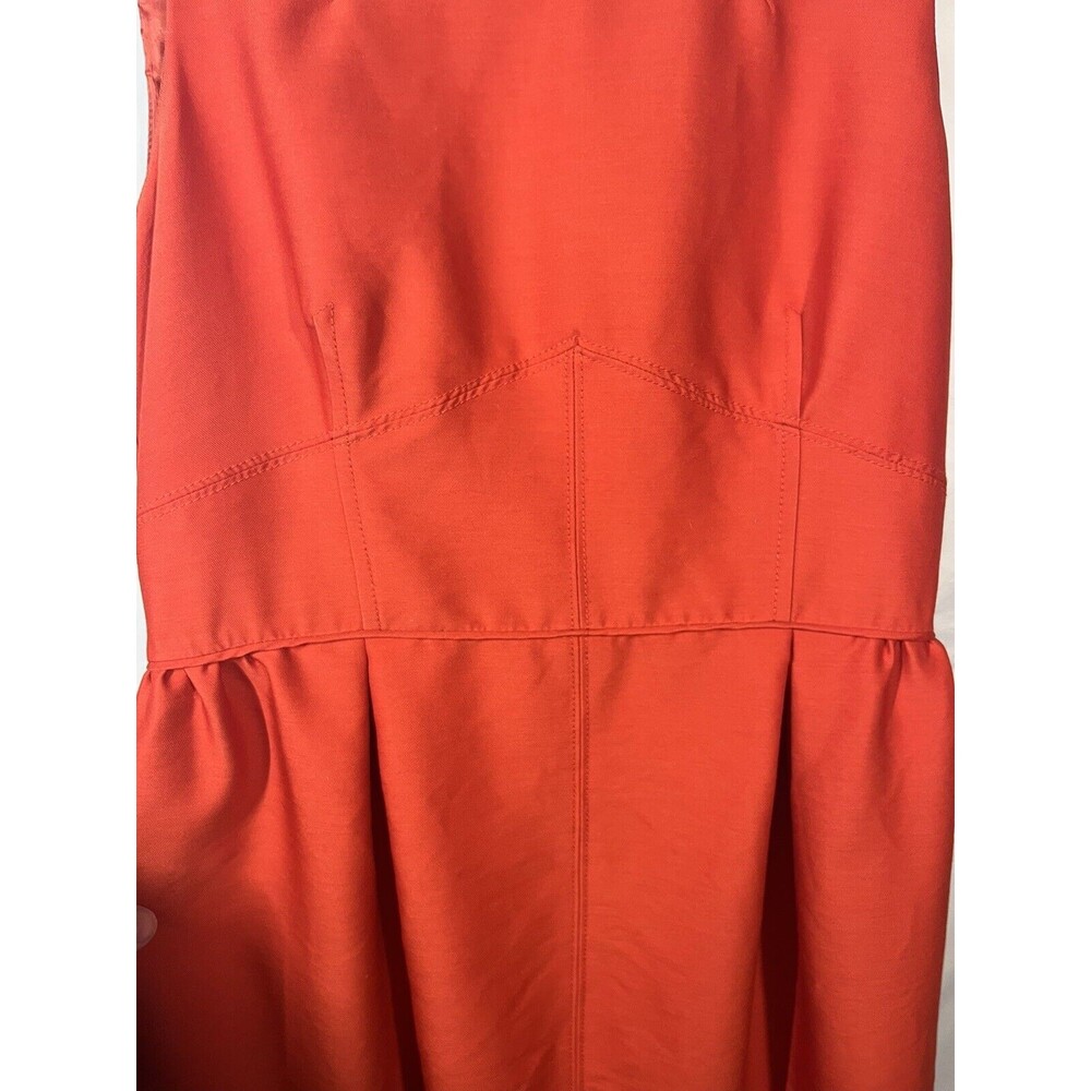 J. Crew Modern Allie Dress Wool/silk Blend Red Size 8 - Picture 7 of 8